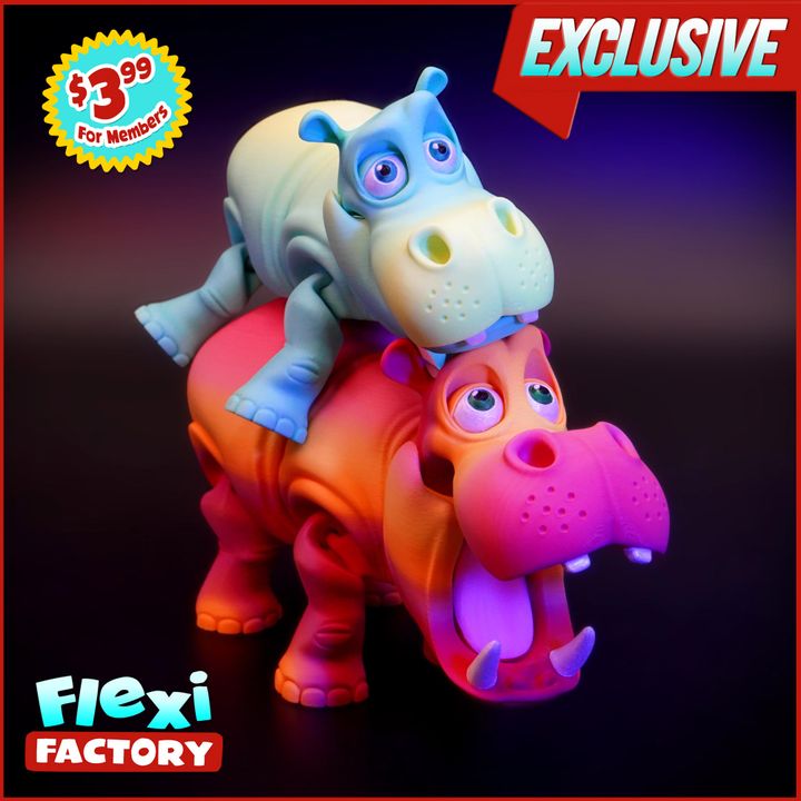 Exclusive-Flexi-Factory-Hippo