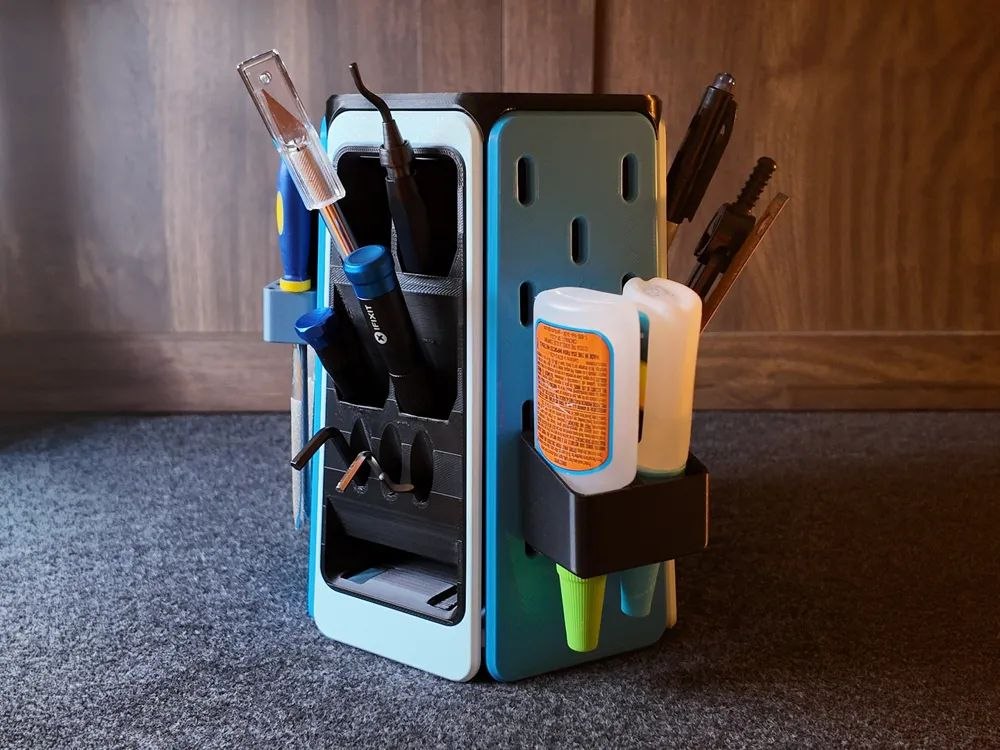 Modular Rotating Desk Organizer [OS-730F26D4D91B]