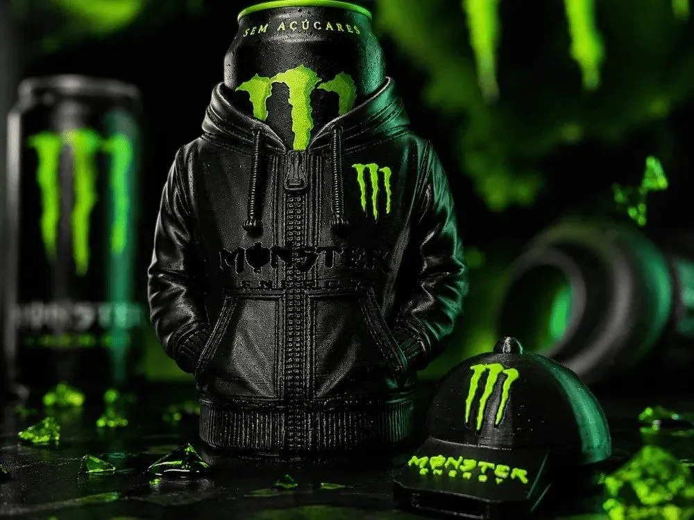 Porta Lata Monster Moletom Kit Completo