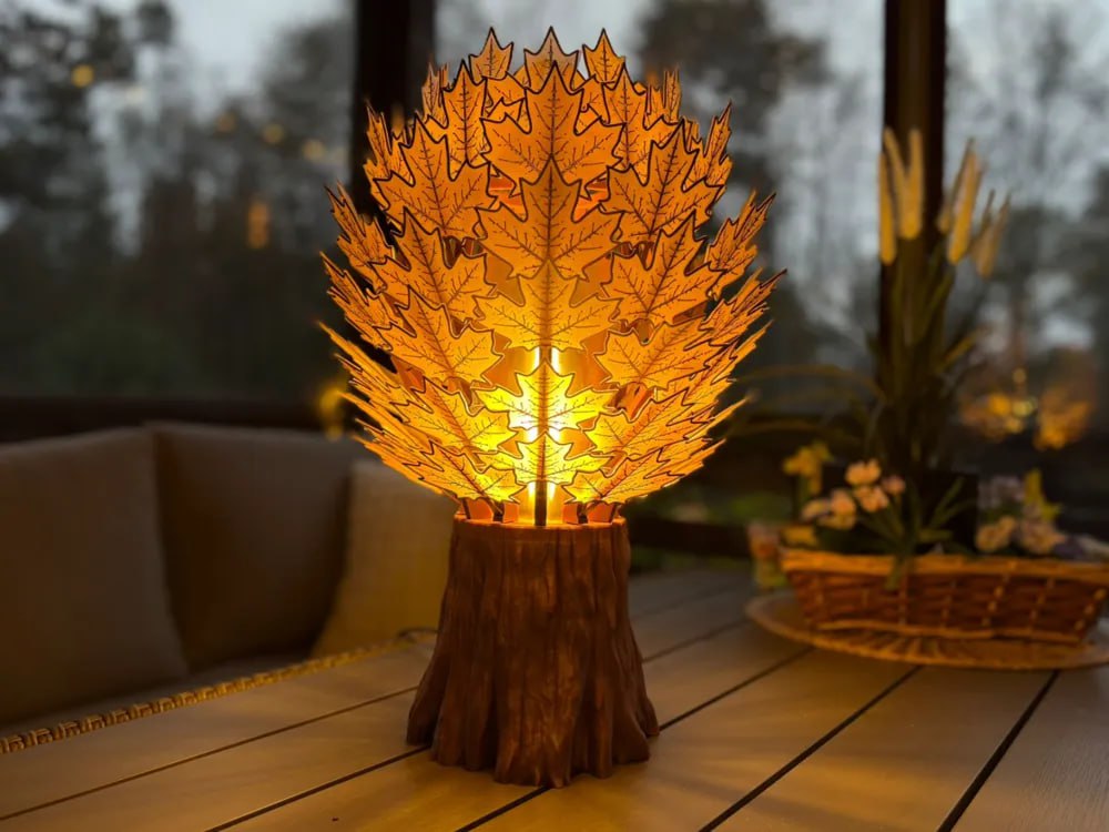 Autumn Aura Lamp Bamboo Stls