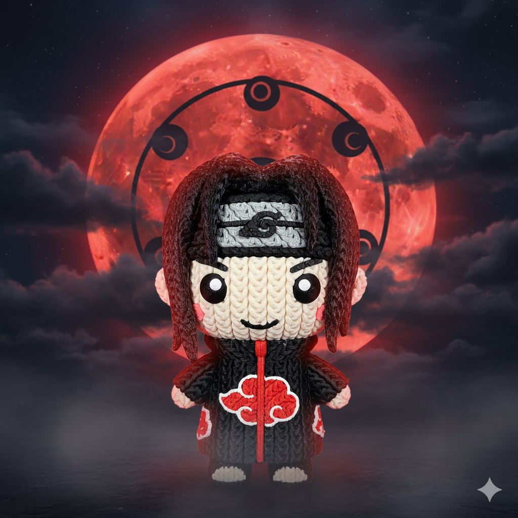 Itachi Knitted Multipart Sharingan Eyes