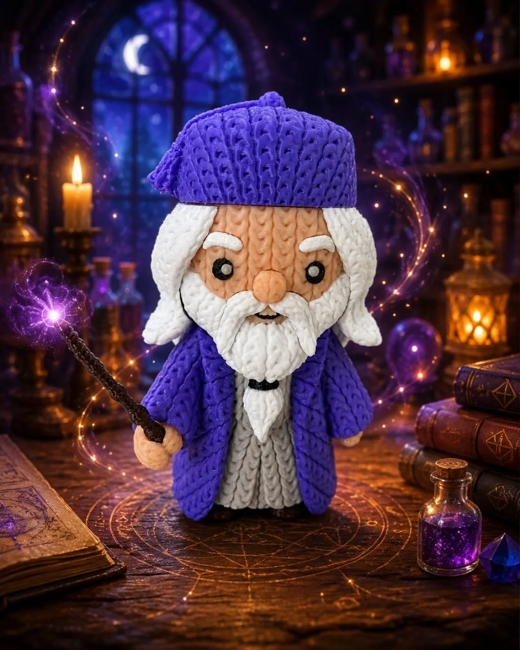 Wise Wizard Knitted 100% Scale