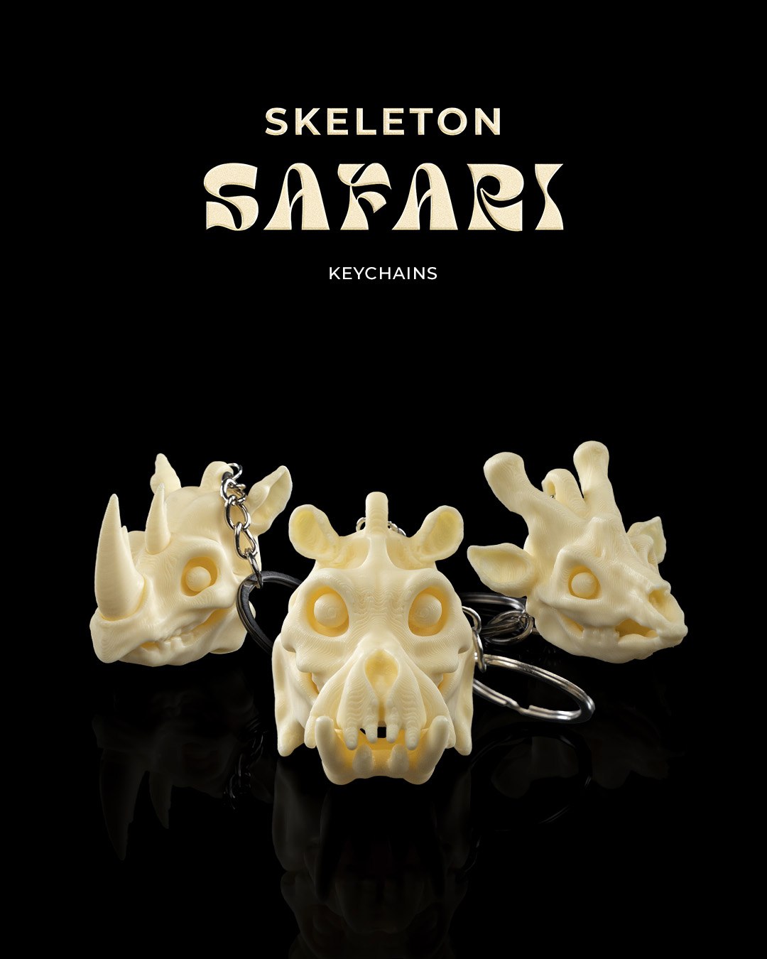 Skeleton Safari Keychains 303042c16b