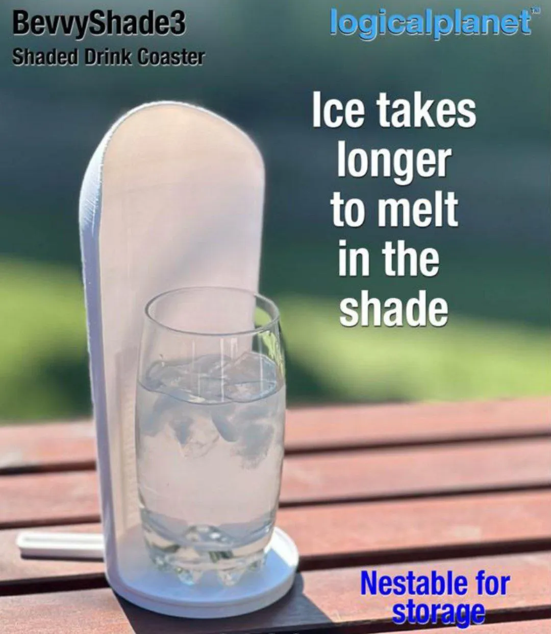 BevvyShade3 - Shaded Drink Coaster