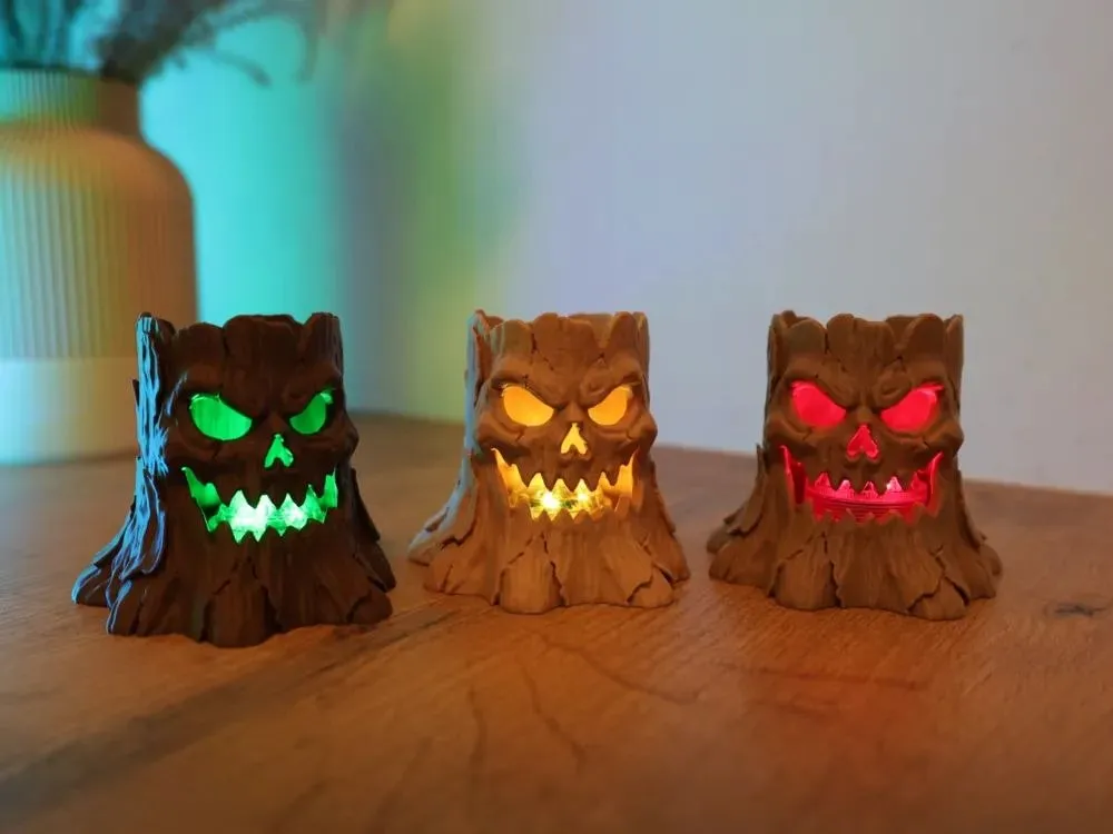 Spooky Stump Halloween LED Light Stls