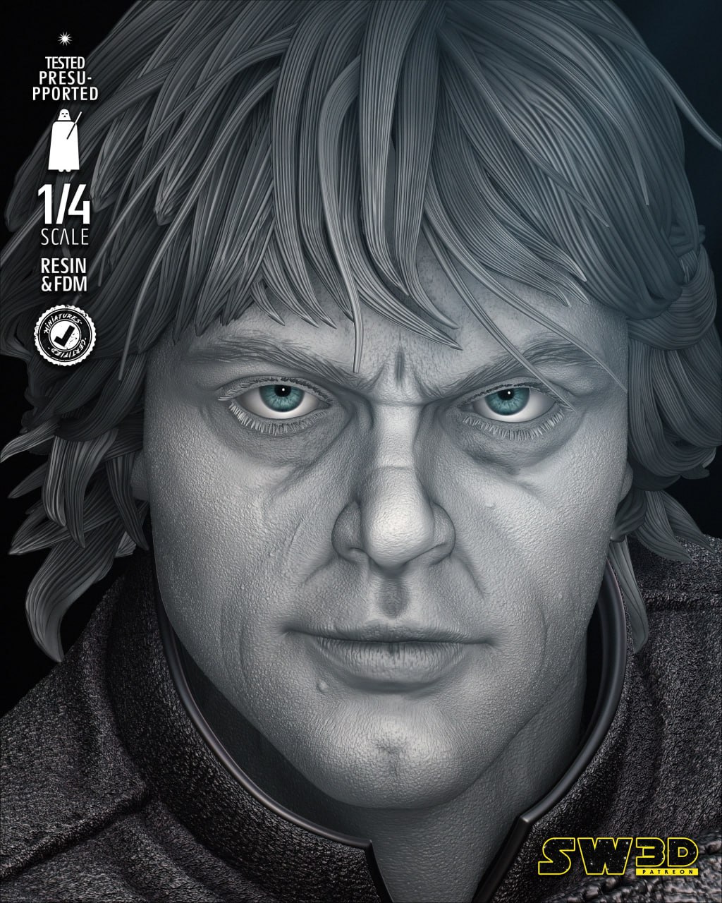 ConSTLantinopla SW3D Luke Skywalker Bust