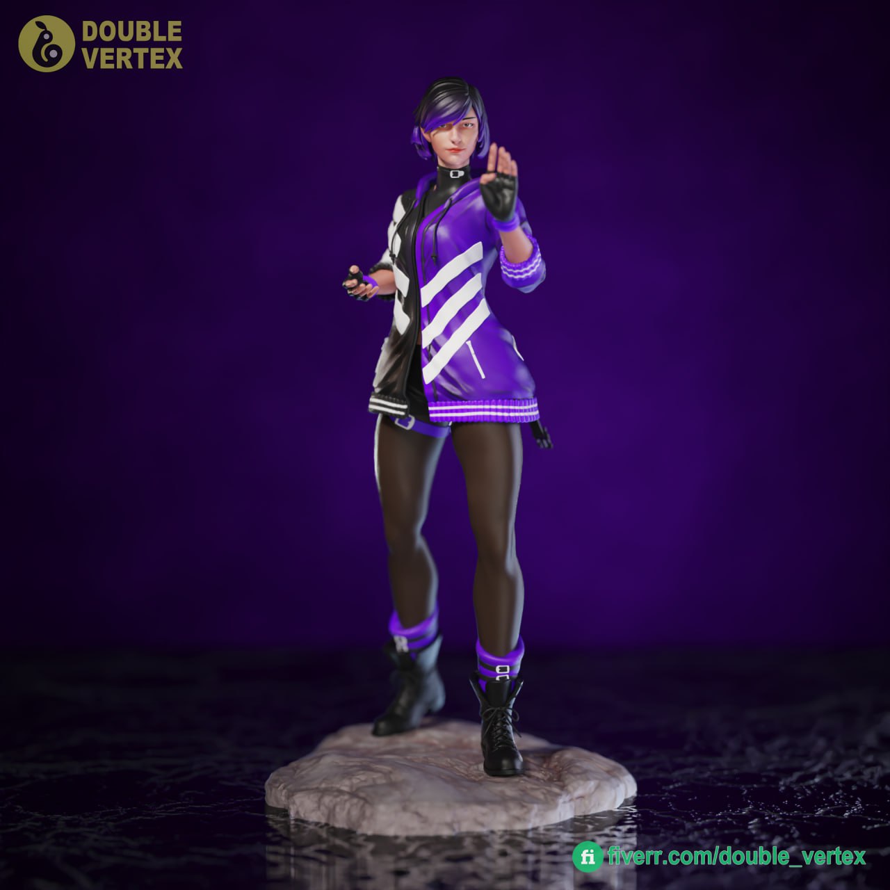 Double Vertex Mishima Reina Tekken 8 Game Figure