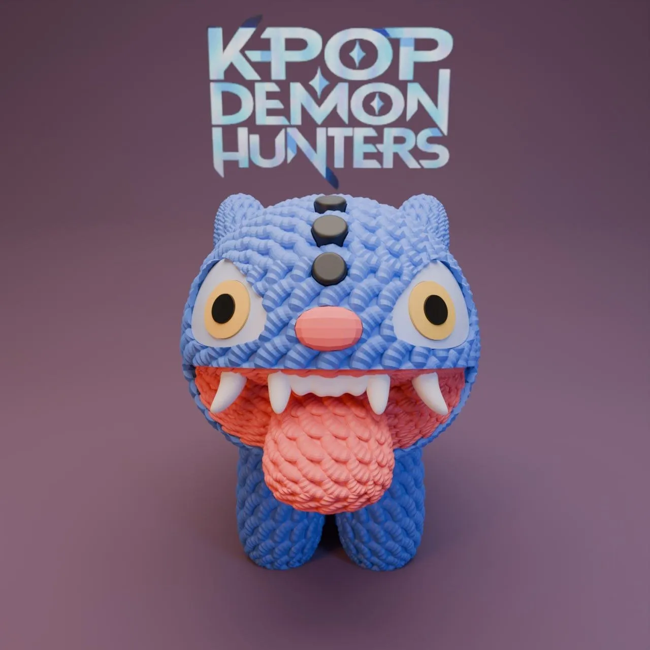 Derpy Tiger Keychain Multipart