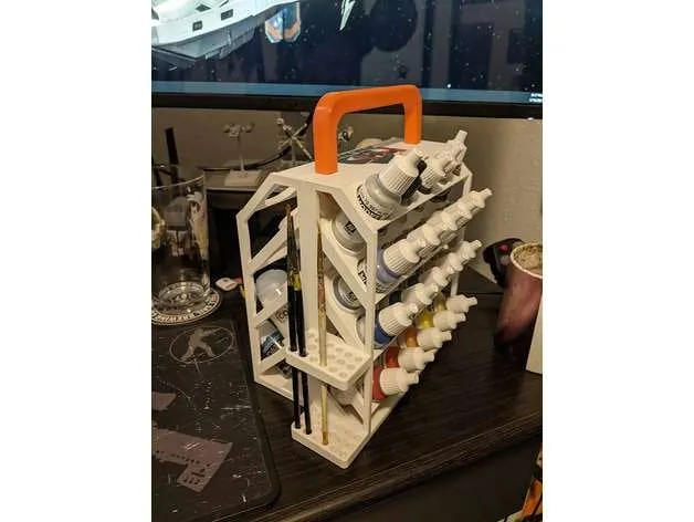 Paint & Brush Holder