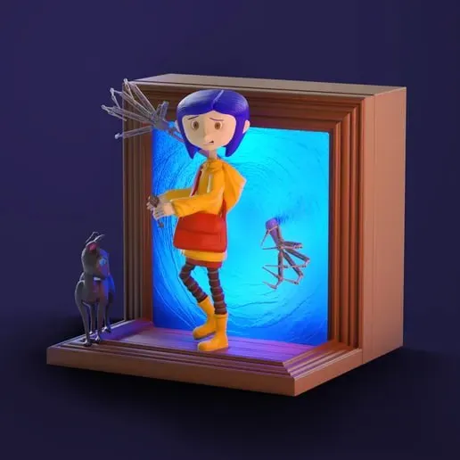 CORALINE LAMP DIORAMA