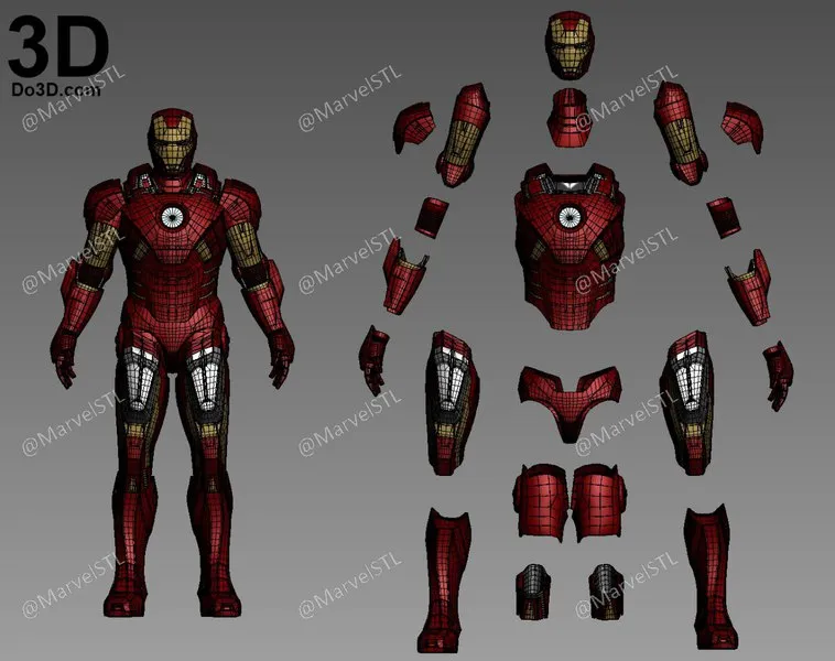 Do3D - Iron Man Mark 39 Gemini Armor (Costume)