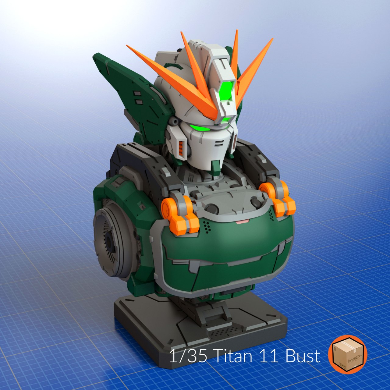 0193 Titan 011 - Gundam Altron 1%35 - Part 1 Bust