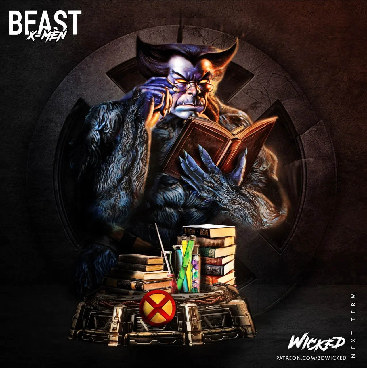 WICKED - Beast X-Men Bust 300mm (One Piece)