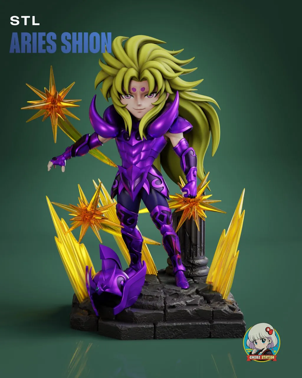 Chibi Station Mu De Aries Saint Seiya T Me MOXOMOR Aka