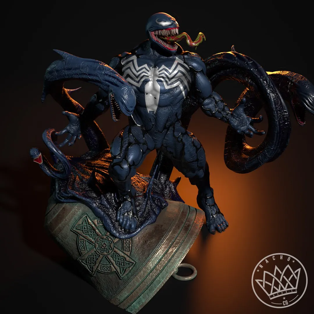 Nacho CG - Fan Art Venom Statue T Me MOXOMOR Aka