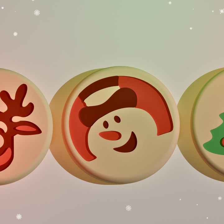 Christmas Cookies - Tree (Keychain)