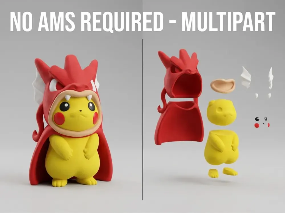 Picachu Poncho Gyarados