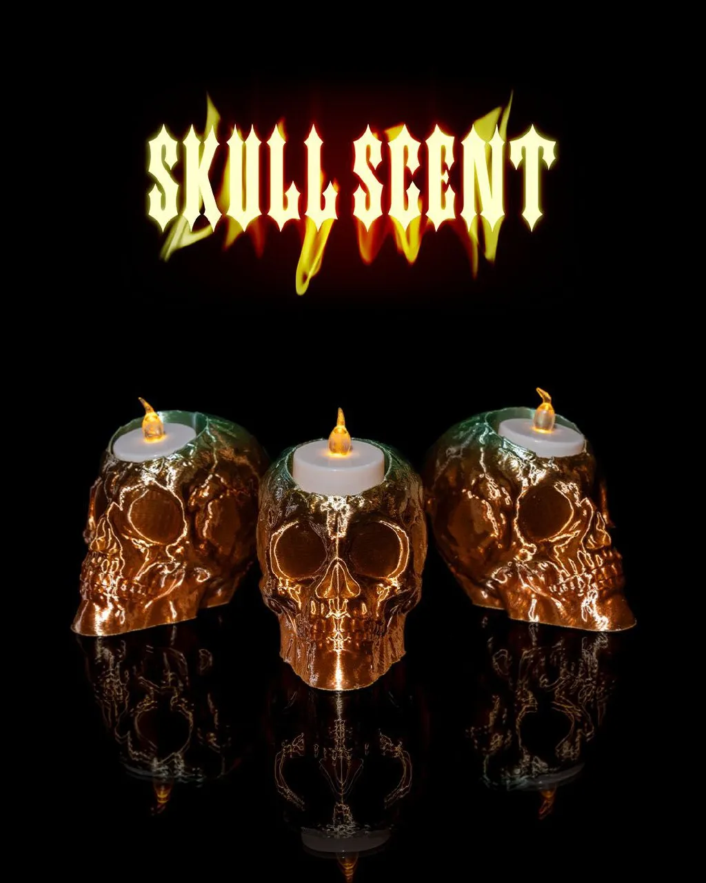 Skull Scent Candle Mold D898031724