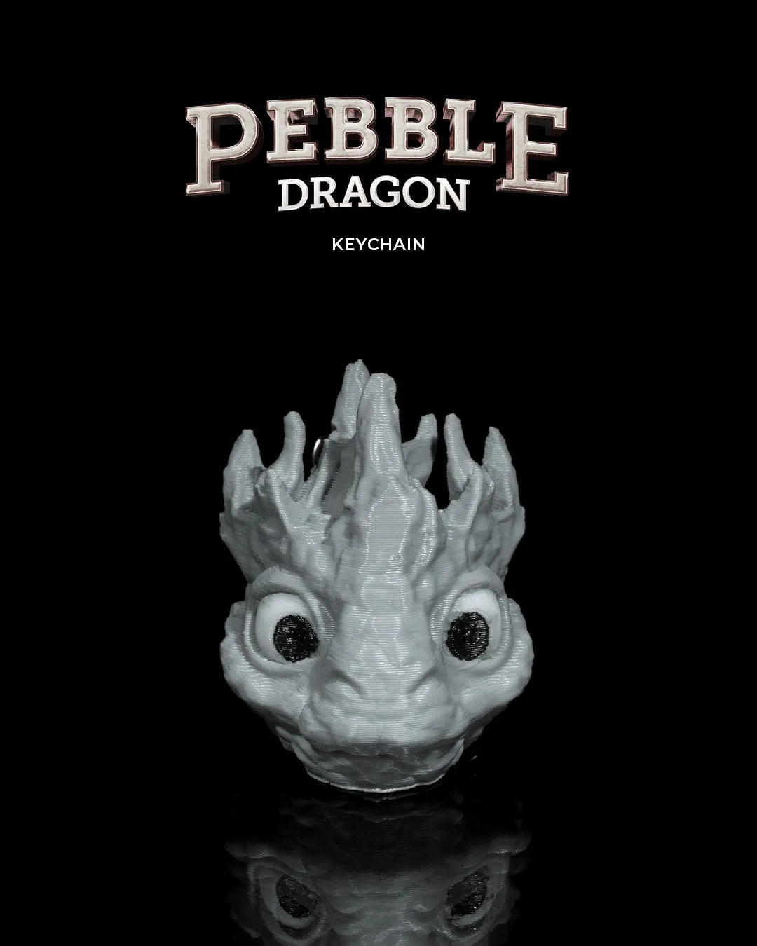 Pebble Dragon Keychain 82500515bd