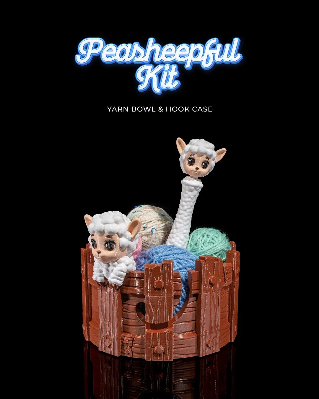 Peasheepful Kit Yarn Bowl And Hook Case 3f6d1879fd