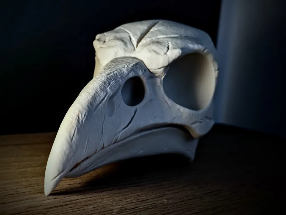 Raven Skull Stls