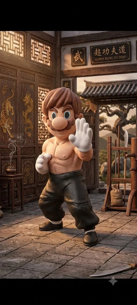 Mario Bruce Lee 3mf Stl