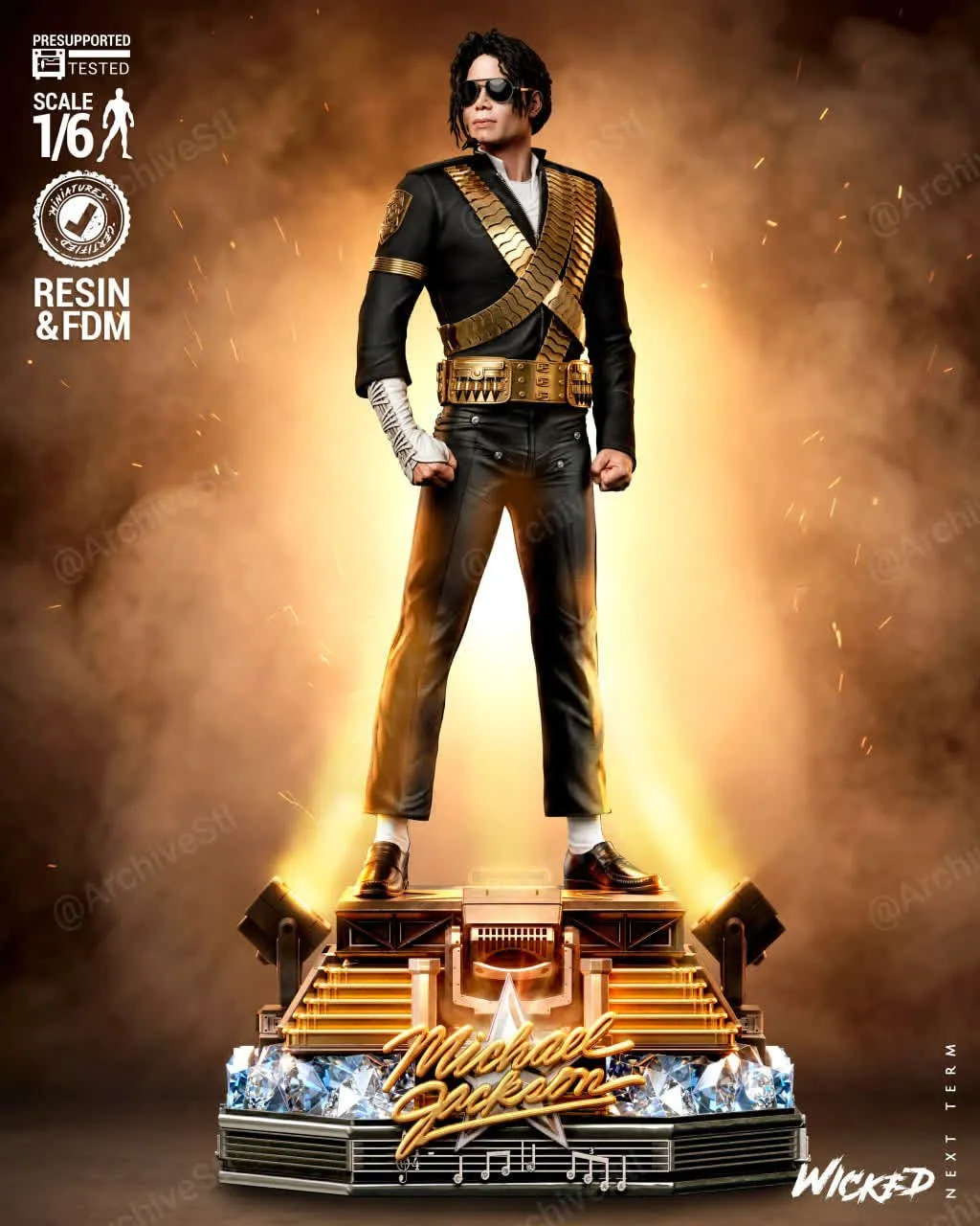 Wicked - Michael Jackson Sculpture (One Piece)