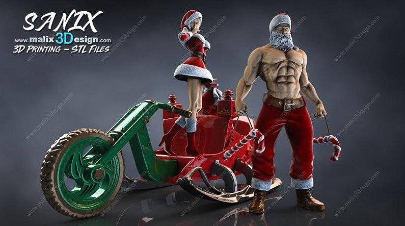 Santa Claus And Girlfriend