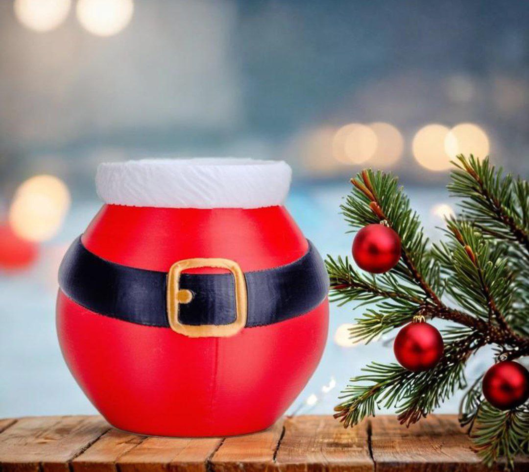 Santa Flower Pot