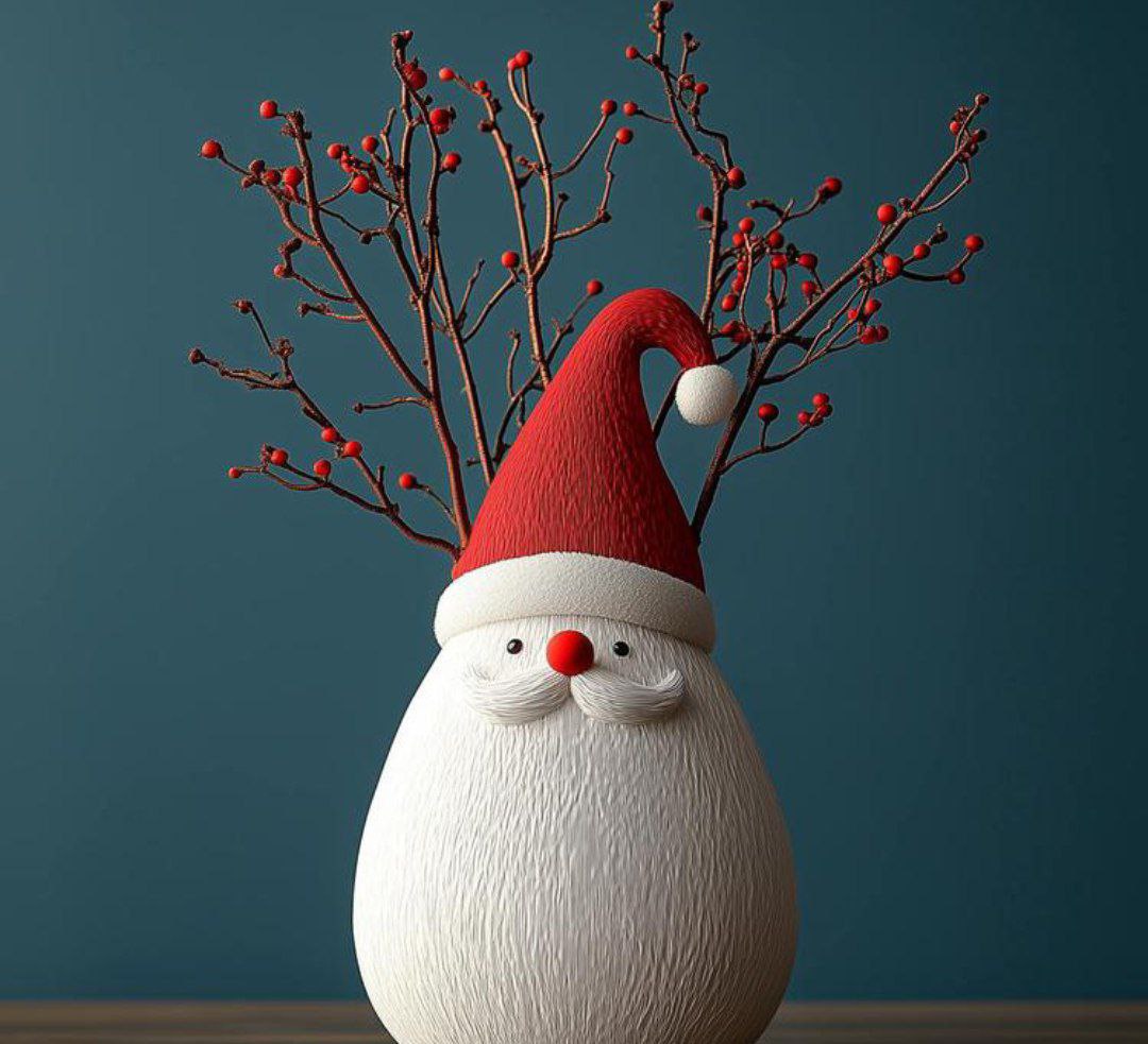 Santa Claus Vase