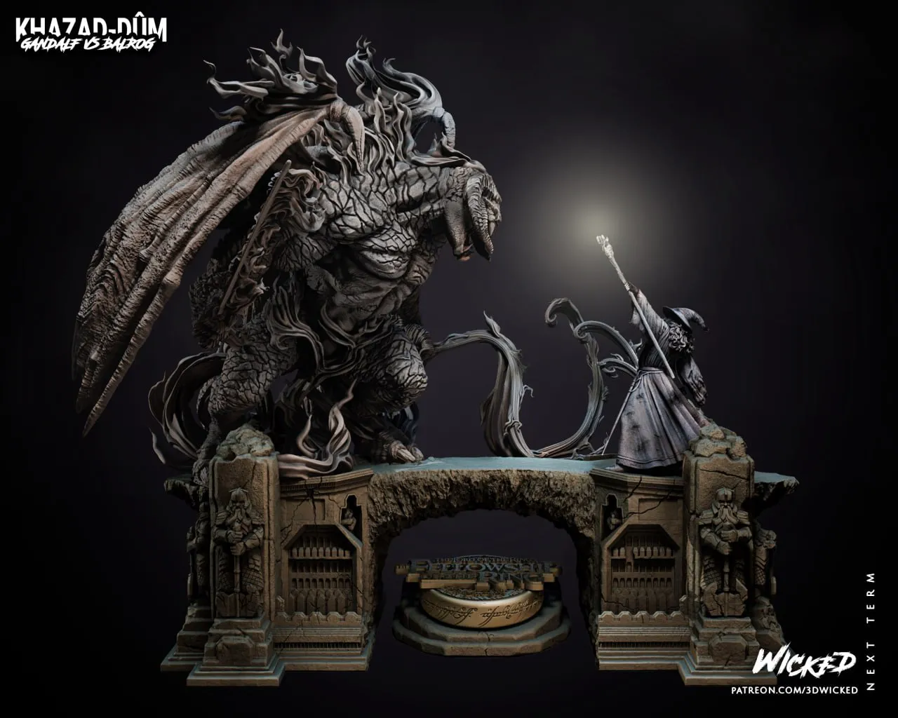 Wicked - Gandalf Vs Barlog Diorama Part01