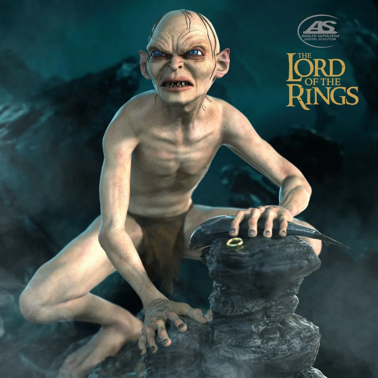 Gollum On Rock