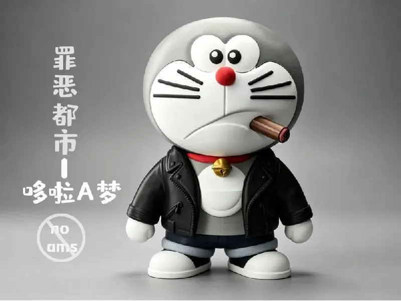 Cidade Do Crime Doraemon Gato Robô 30cm