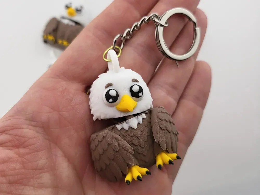 Chaveiro FlexíVel De ÁGuia Careca