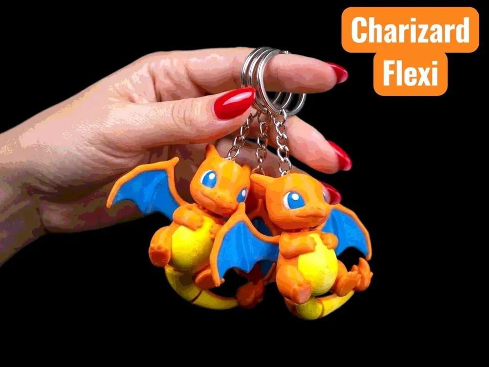 Charizard Flexy Keychain