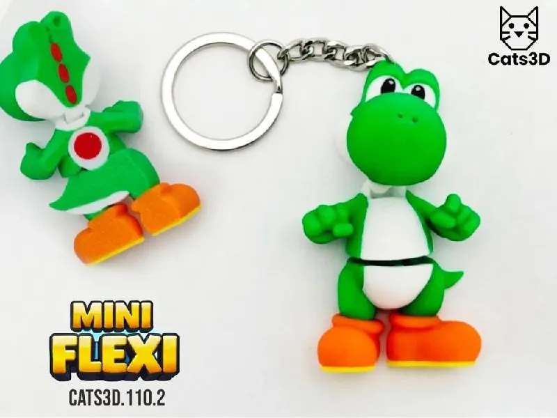 Cats 3D Studio - Yoshi Final Flat Back - MakerWorld