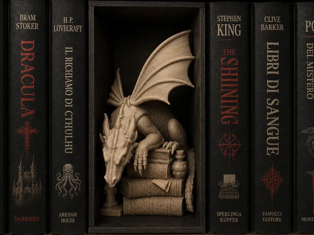 Book Nook Dragon Mad Power