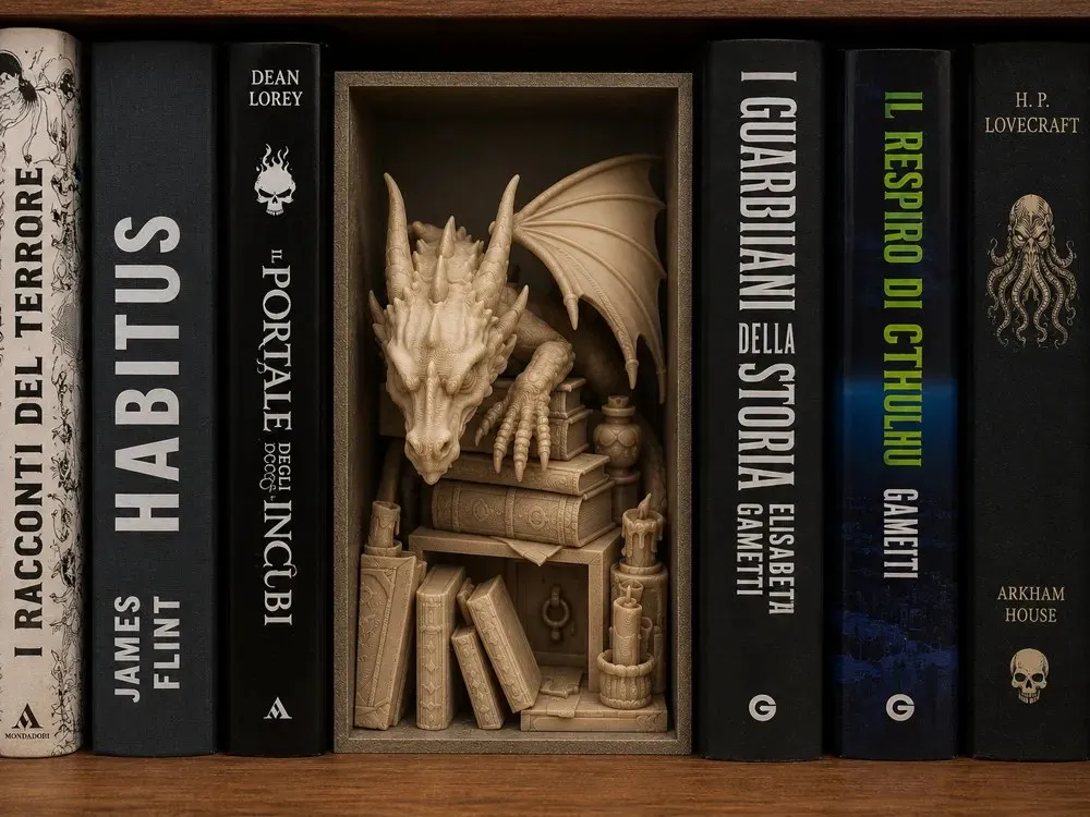 Book Nook Dragon Ins