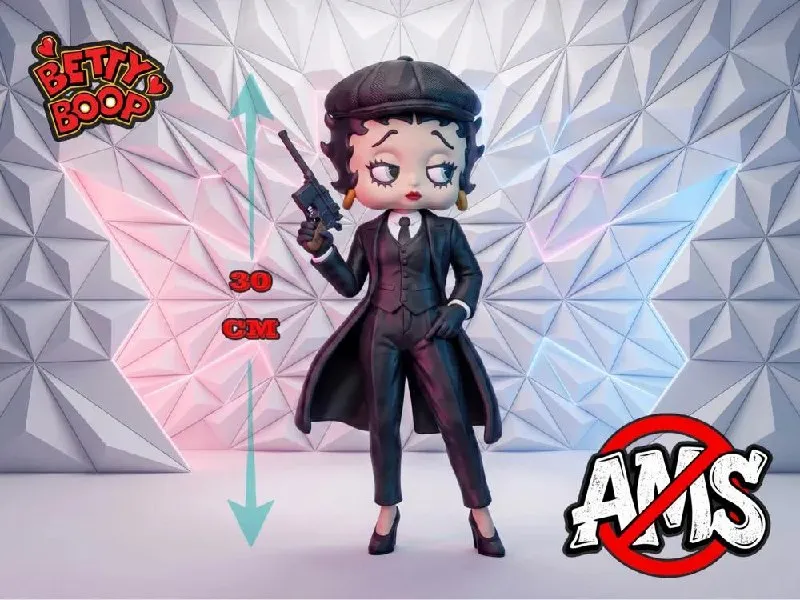 Betty Boop Estilo Peaky Blinders