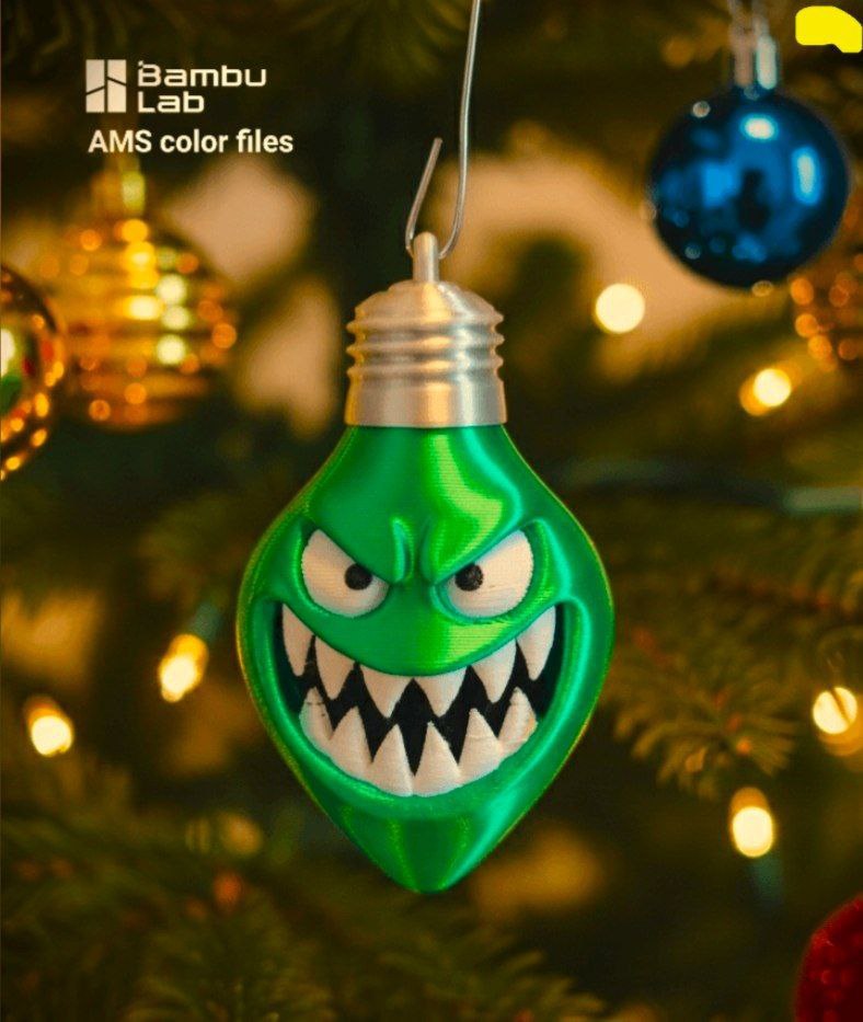 Monstrous Mimic Light Oulb Ornament