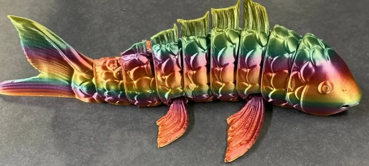 Articulated Flexi Koi Fish Fixed