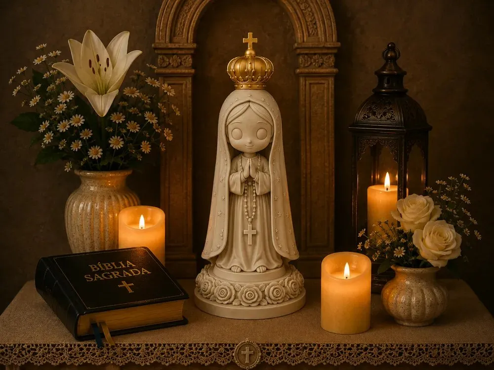 HH 3DPRINT - NOSSA SENHORA DE FÁTIMA - CHIBI