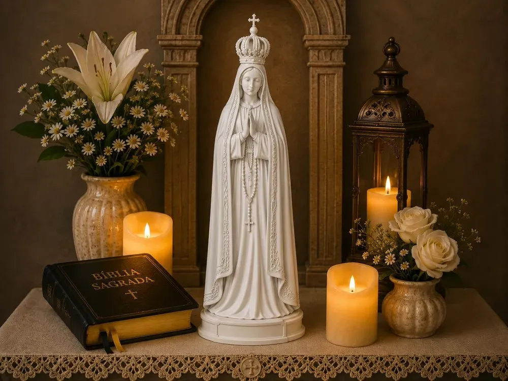 HH 3DPRINT - NOSSA SENHORA DE FATIMA - COROA SEM CRUZ