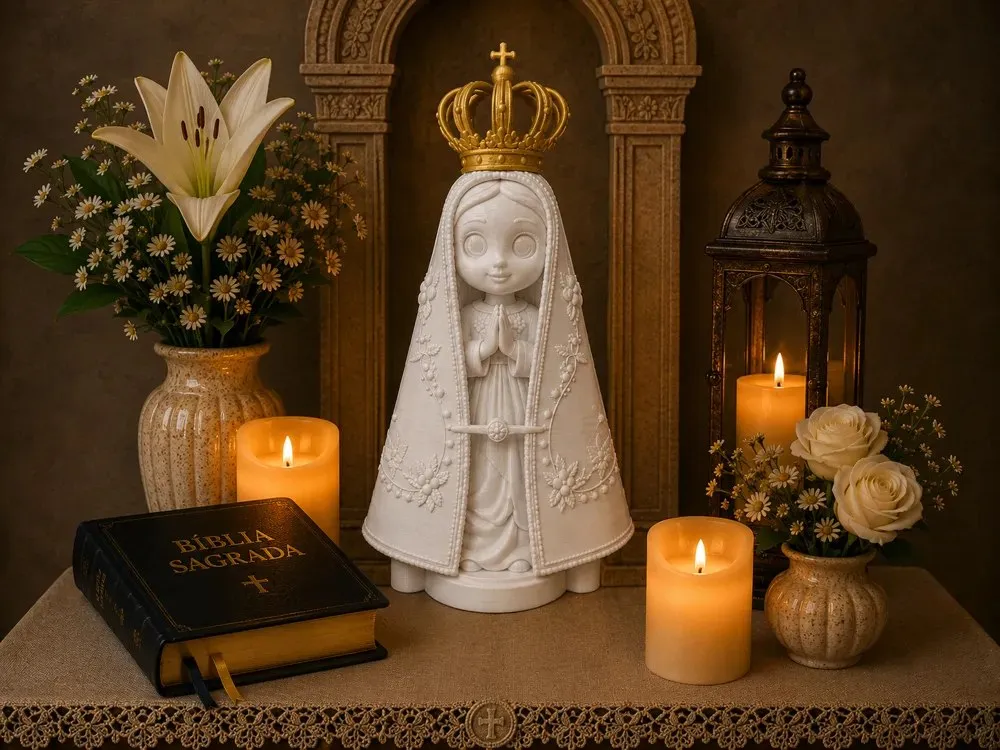 HH 3DPRINT - NOSSA SENHORA APARECIDA CHIBI