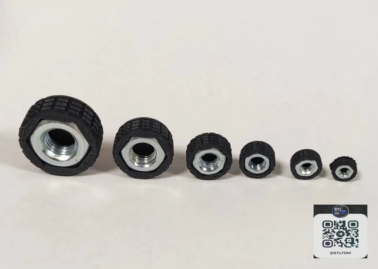 Rugged-Thumb-Nut-Covers-Grip-Knobs-M3-M10-Model Files