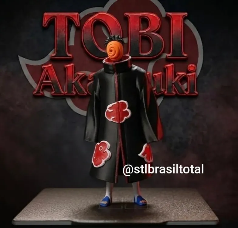 Tobi Akatsuki Placas Multi-Divididas Naruto Shippuden