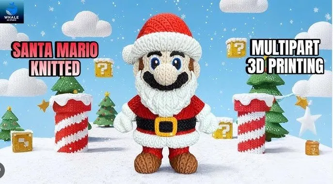 Whale3DStudio- Santa Mario Knitted, Multipart