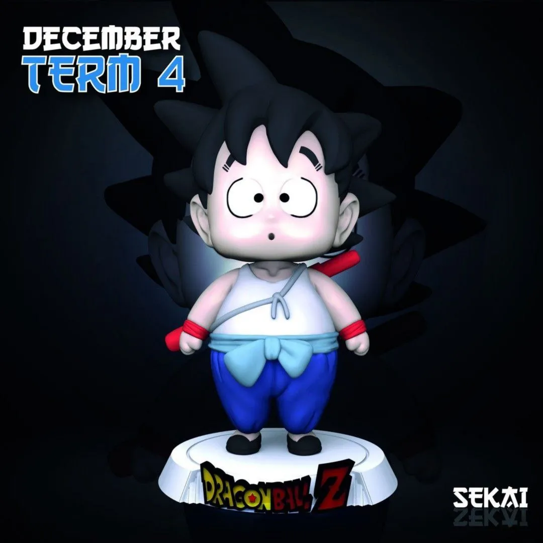 Goku Baby Sculpture - Sekai 3D Models - 11 Cm - 6 Parts