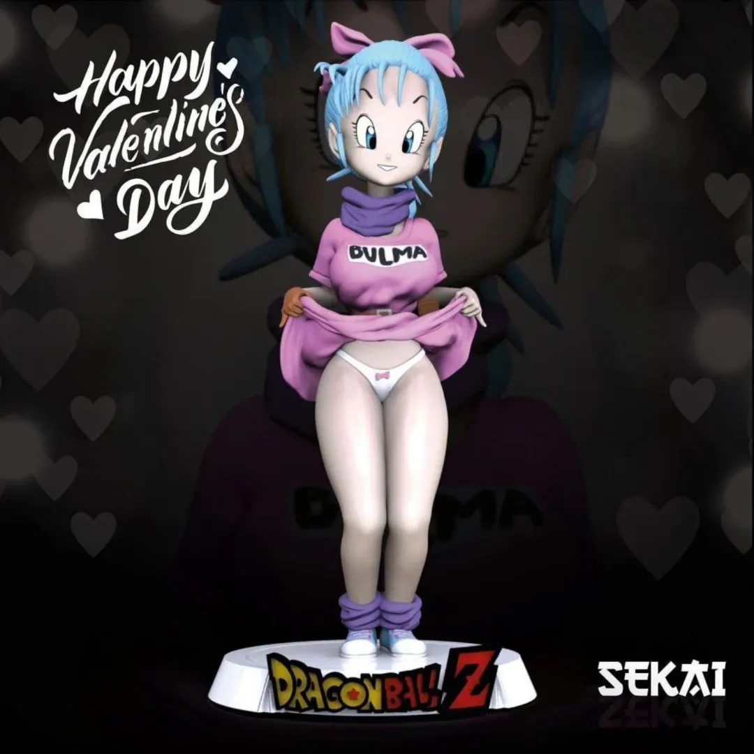Bulma Sexy Sculpture - Sekai 3D Models - 17 Cm - 13 Parts