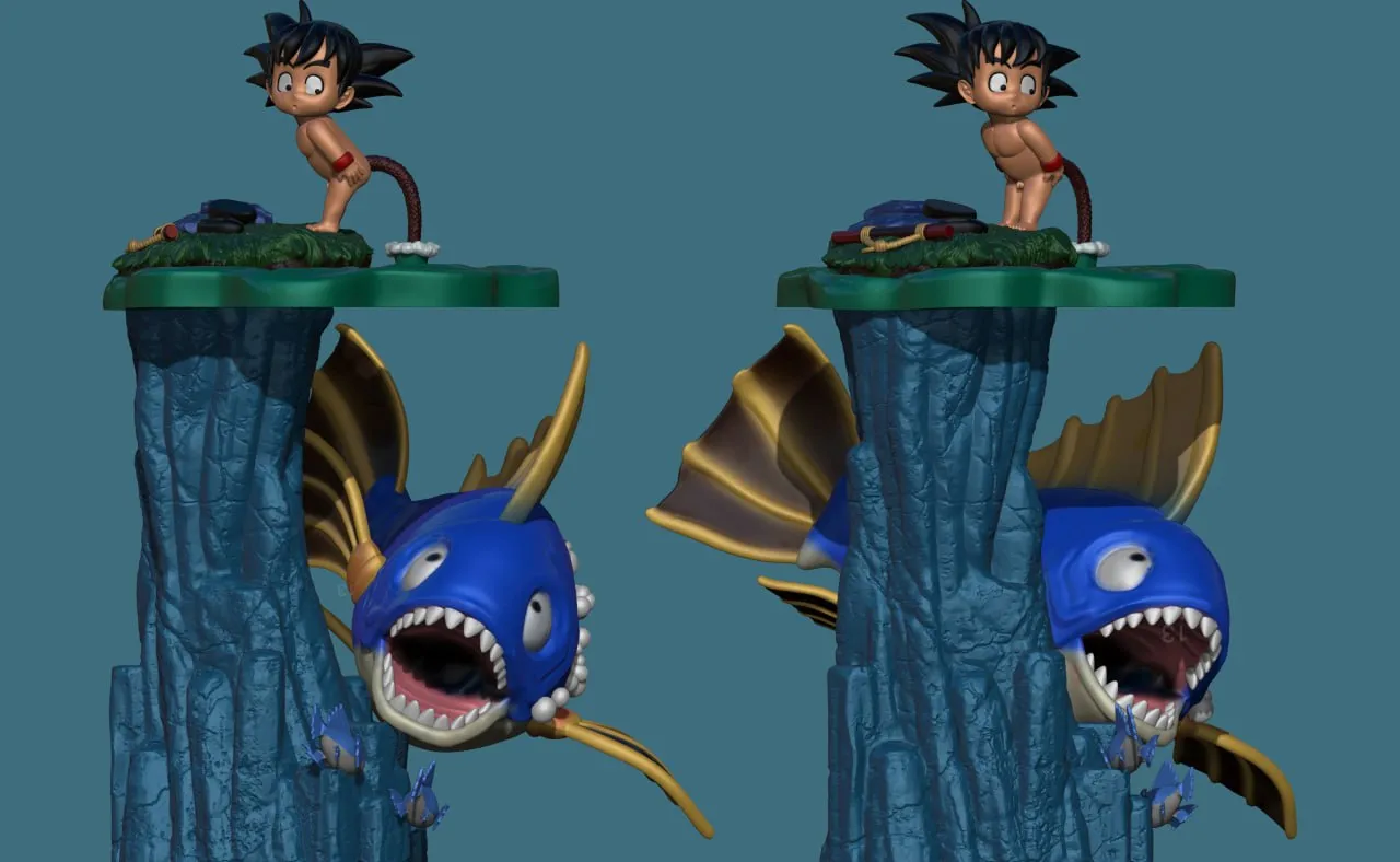 Dragon Ball - Goku Pescando